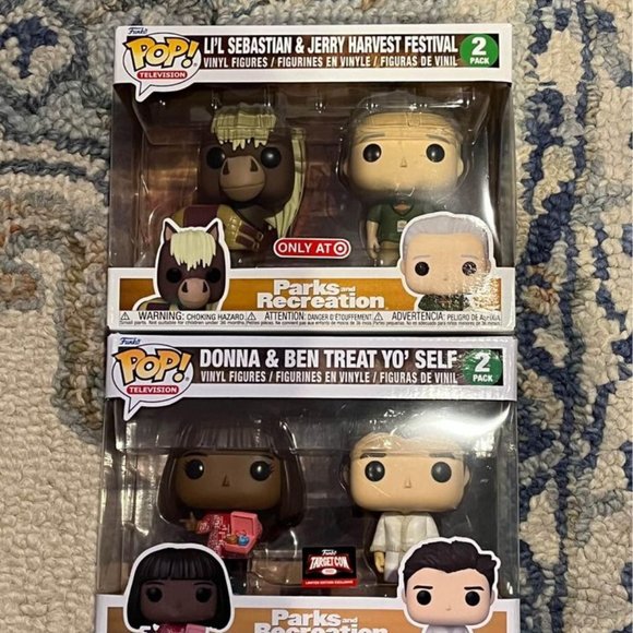 Funko Pop! Vinyl Parks and Recreation Target Bundle LOT! - Picture 1 of 3